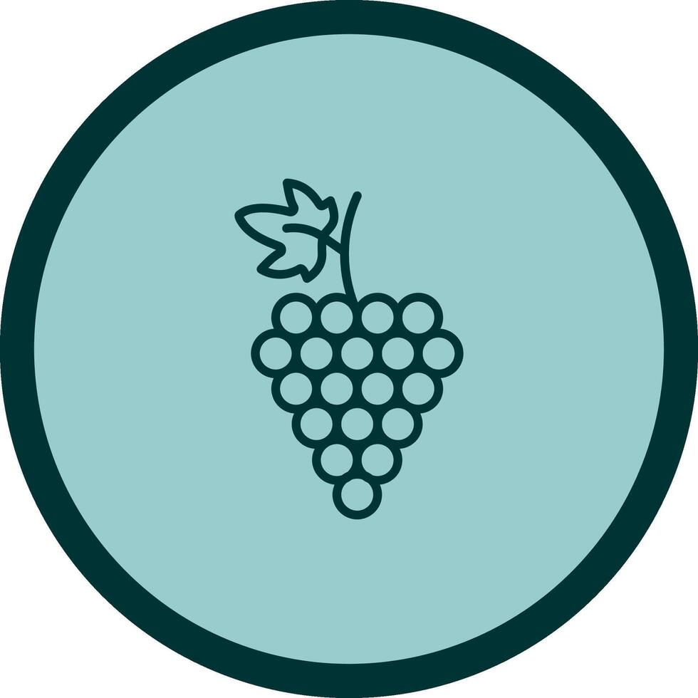 icono de vector de uvas