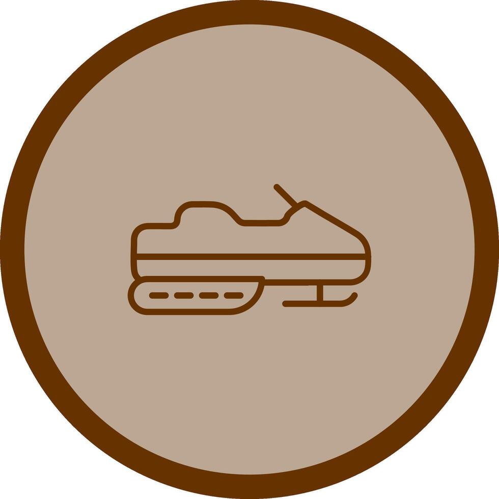 Snowmobile Vector Icon