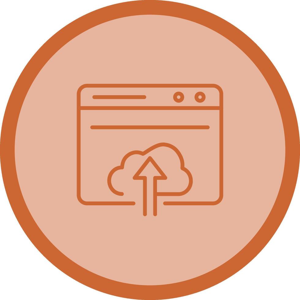 Upload Web Vector Icon