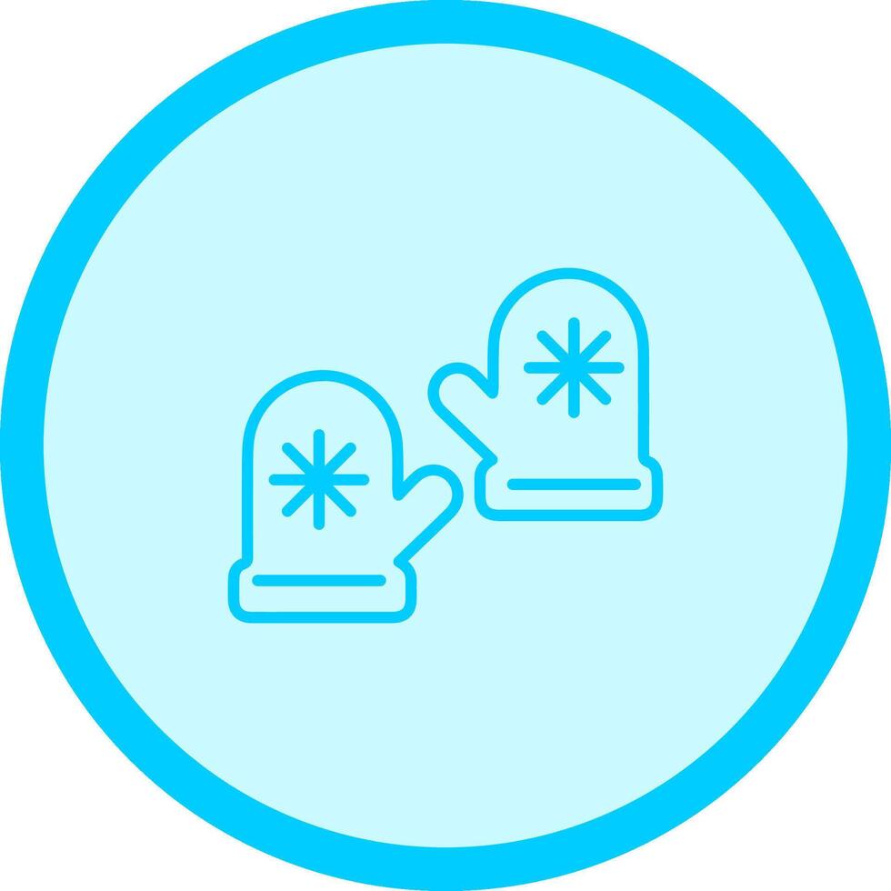 Winter Gloves Vector Icon