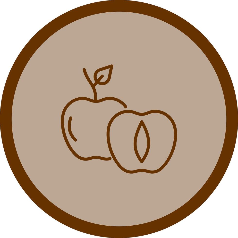 Apricot Vector Icon