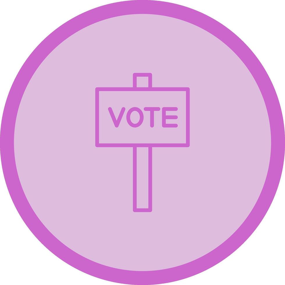 icono de vector de voto