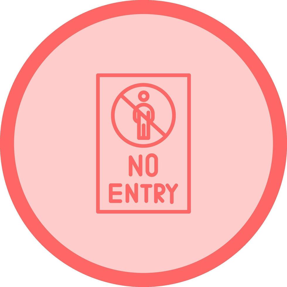 No Entry Sign Vector Icon