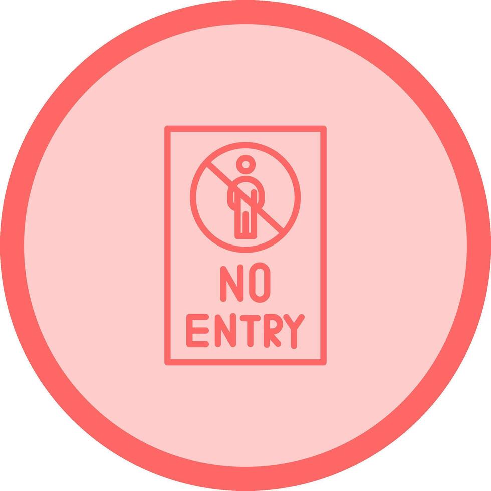 No Entry Sign Vector Icon