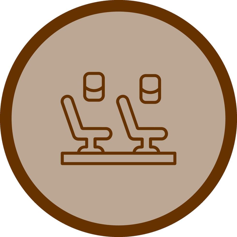 Seats in Plane Vector Icon