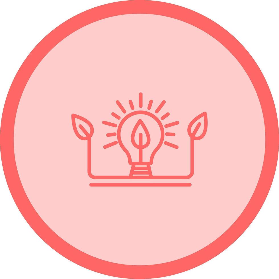 Ecology Bulb Vector Icon