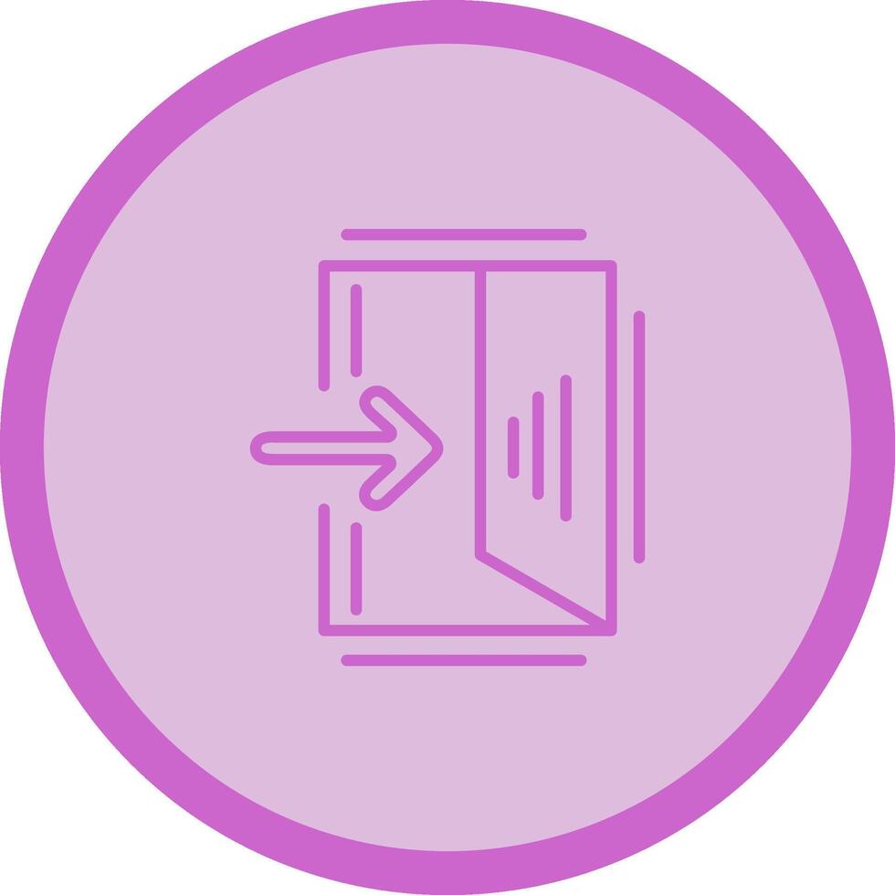Exit Sign Vector Icon