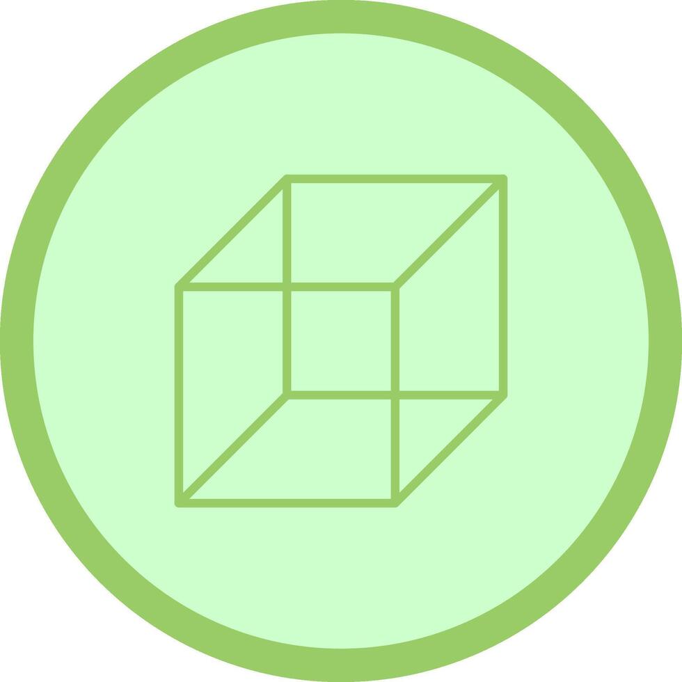 icono de vector de cubo