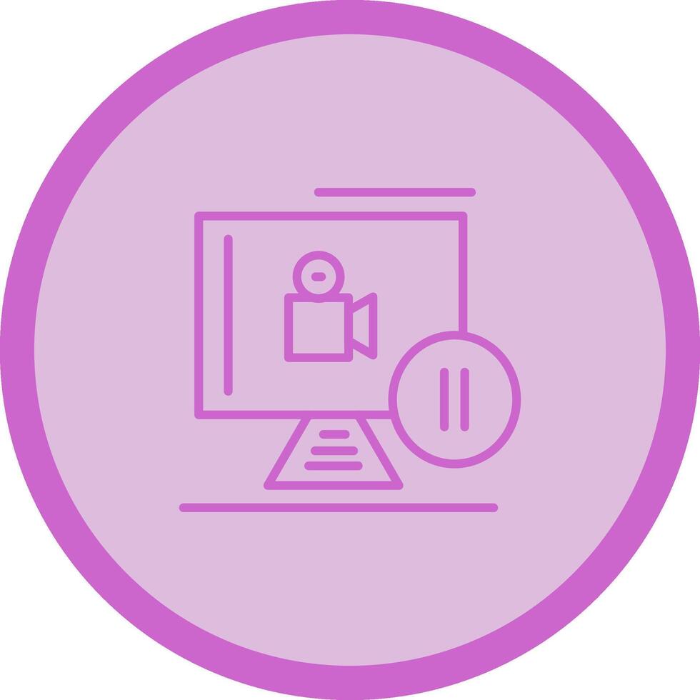 Pause Button Vector Icon