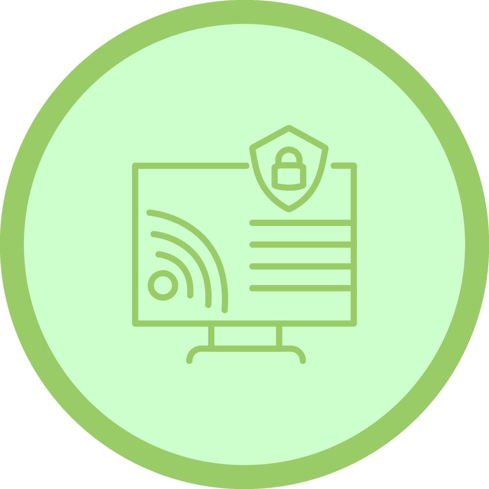 Wifi Security Vector Icon