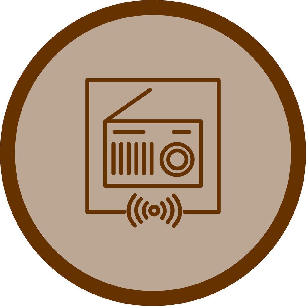 icono de vector de radio