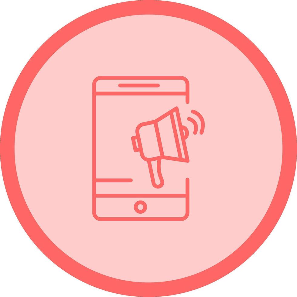 Mobile Advertising Vector Icon