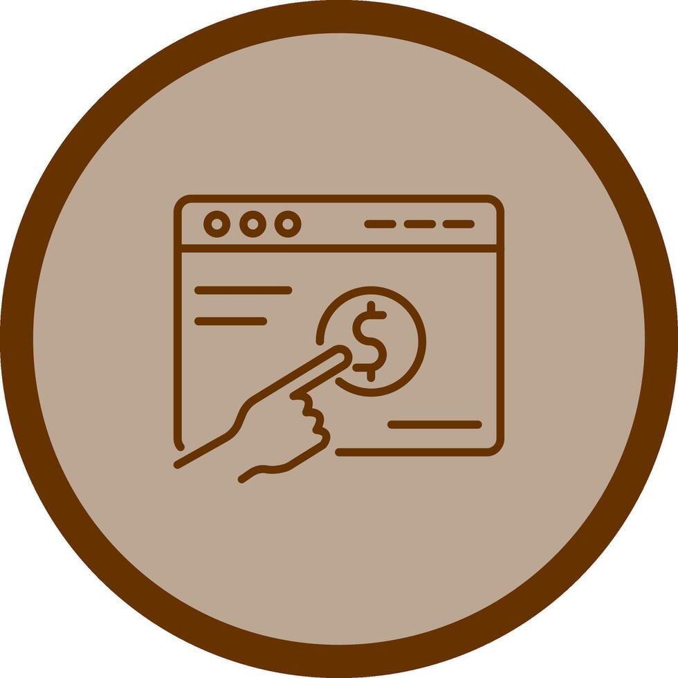 Pay Per Click Vector Icon