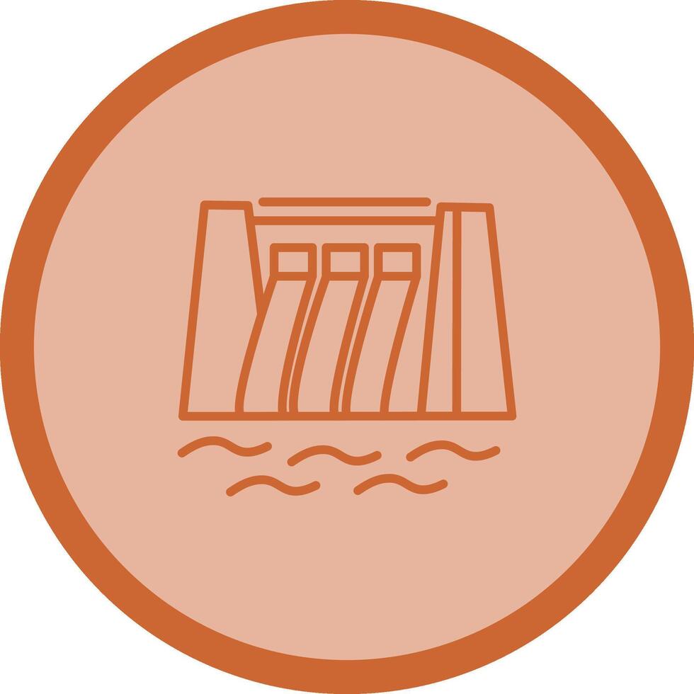 Water Dam Vector Icon