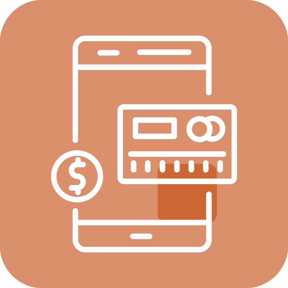 Mobile Banking Vector Icon