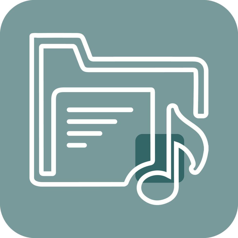 Music Folder Vector Icon