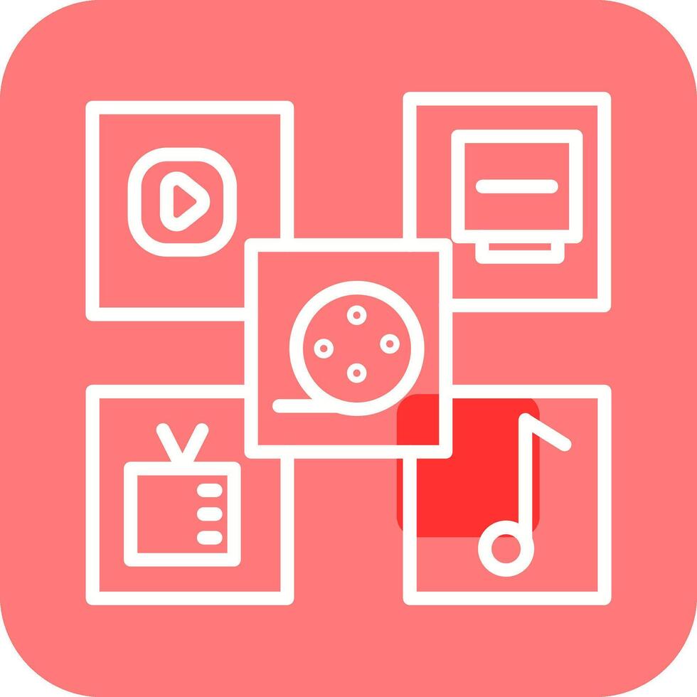 Multimedia Vector Icon