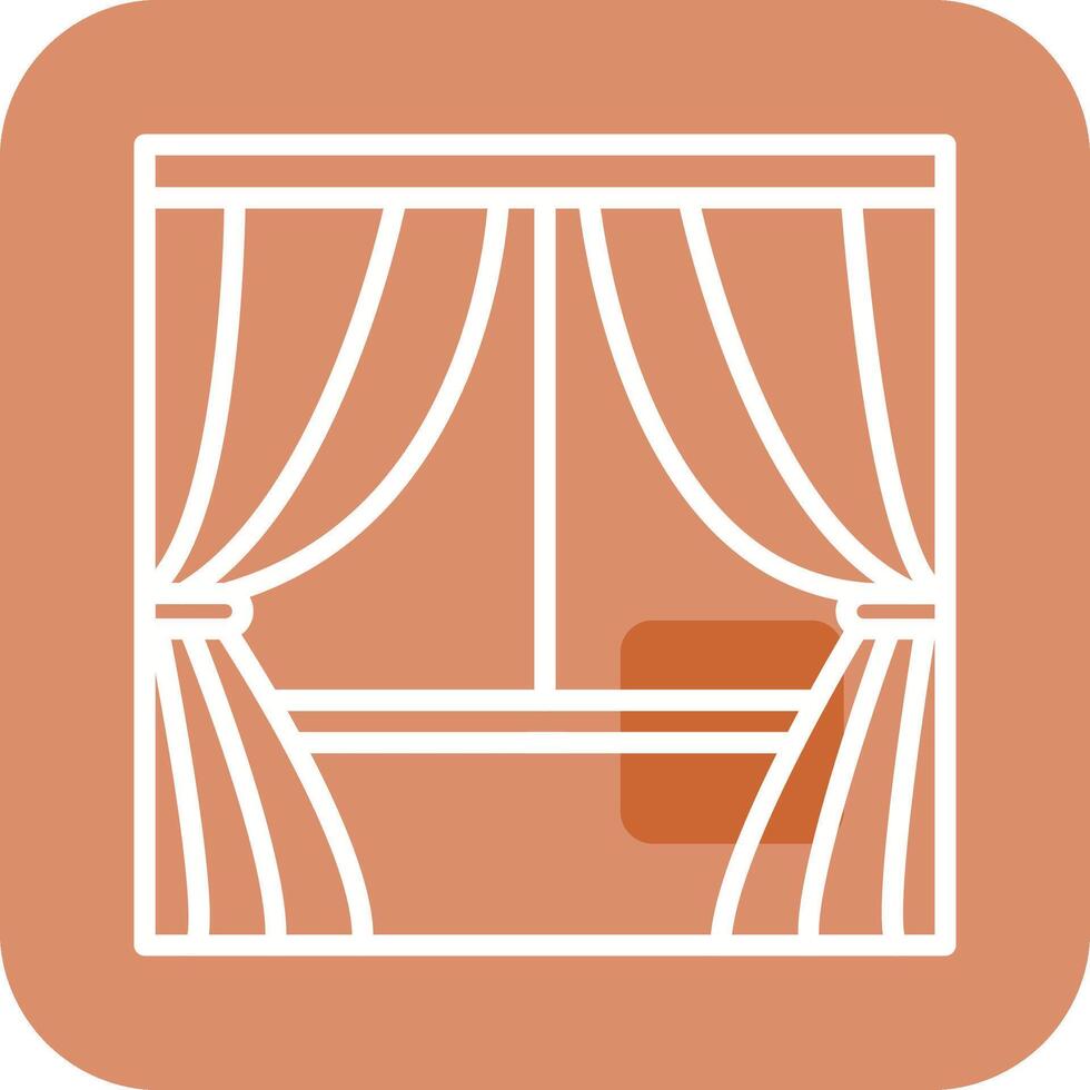 Curtains Vector Icon