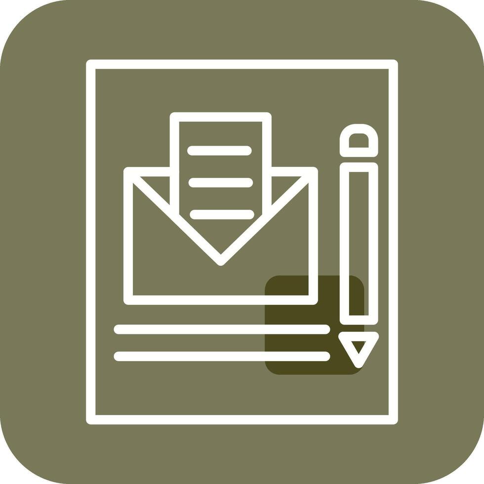 Mail Edit Vector Icon