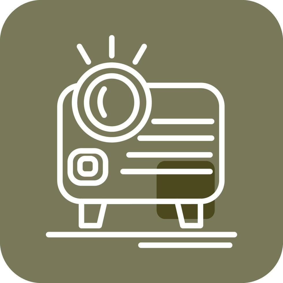 icono de vector de proyector