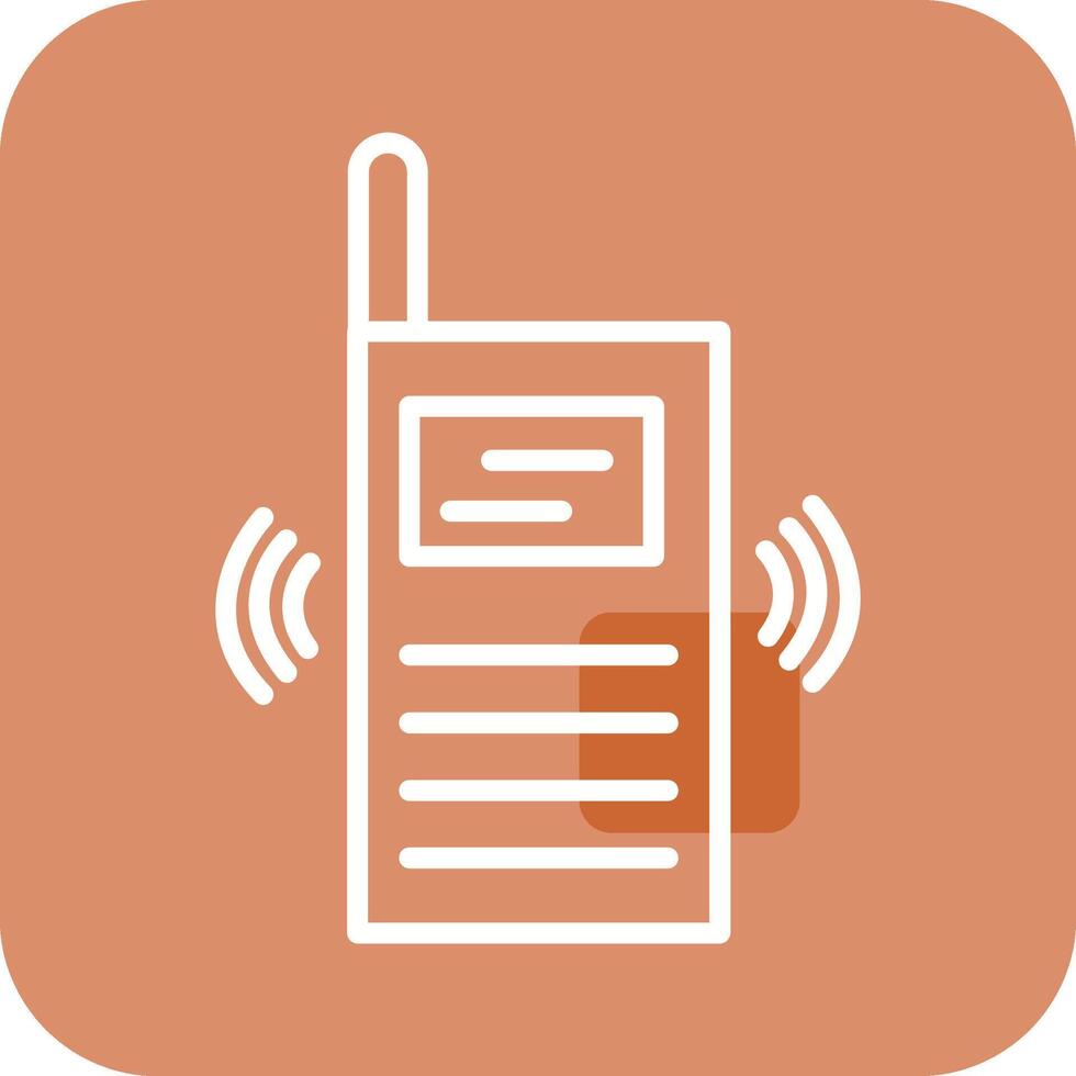 icono de vector de walkie-talkie