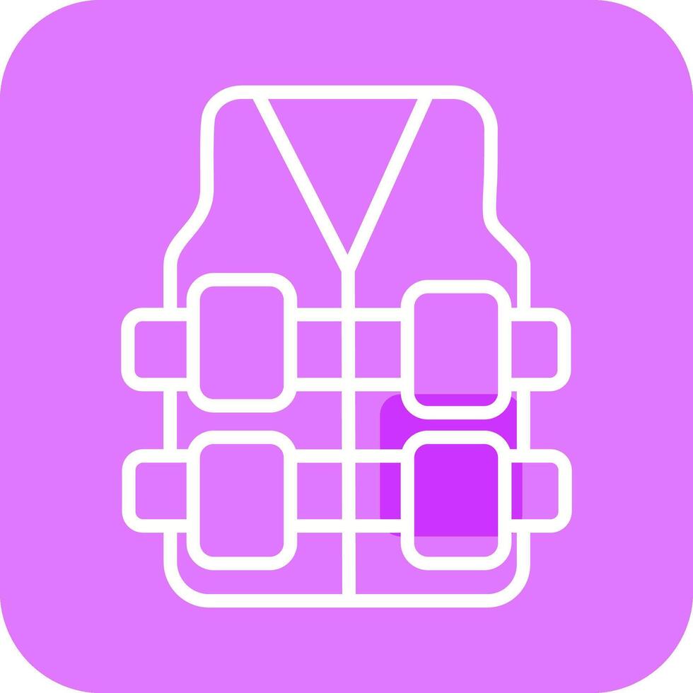 Bullet Proof Vest Vector Icon