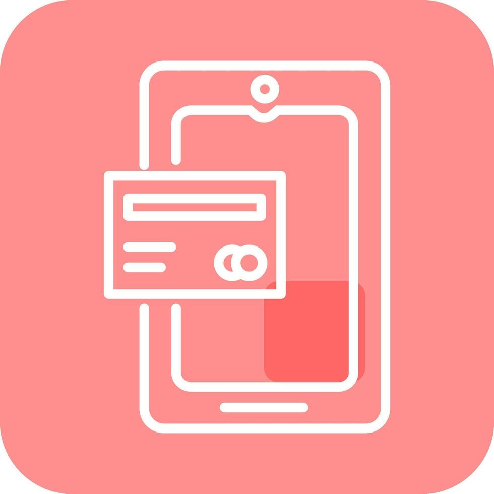 Mobile Banking Vector Icon