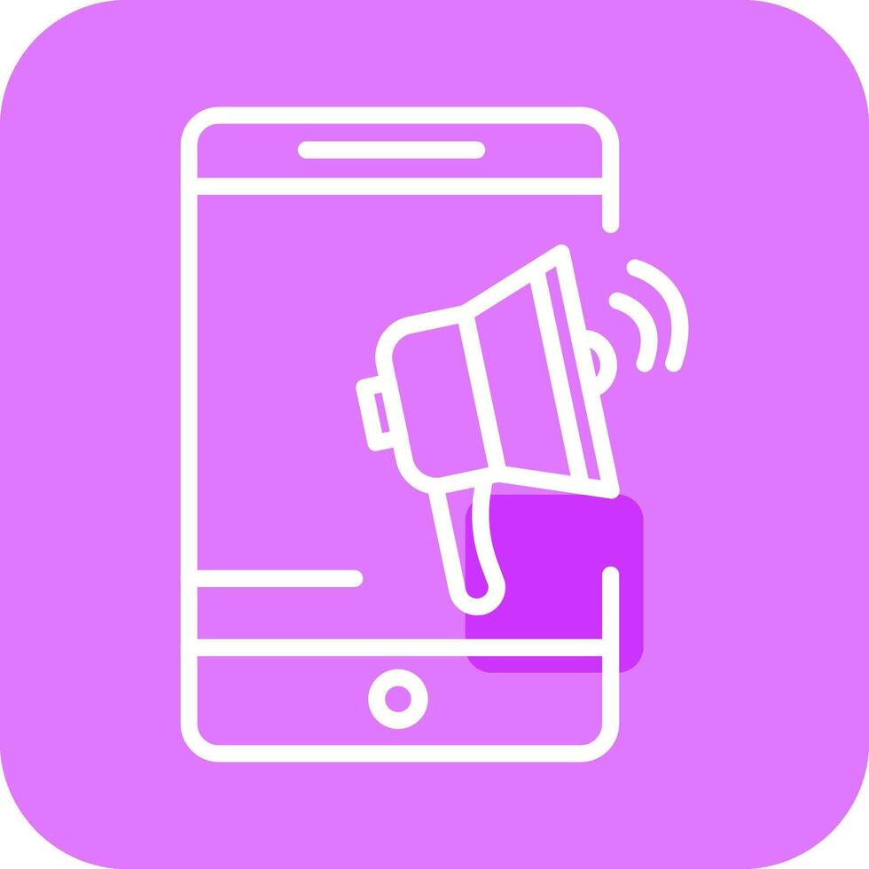 Mobile Advertising Vector Icon