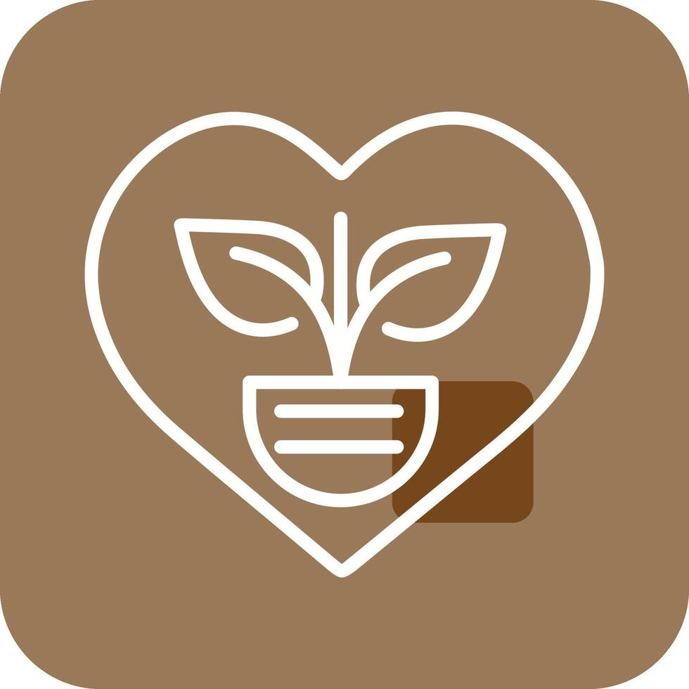 Ecology Heart Vector Icon