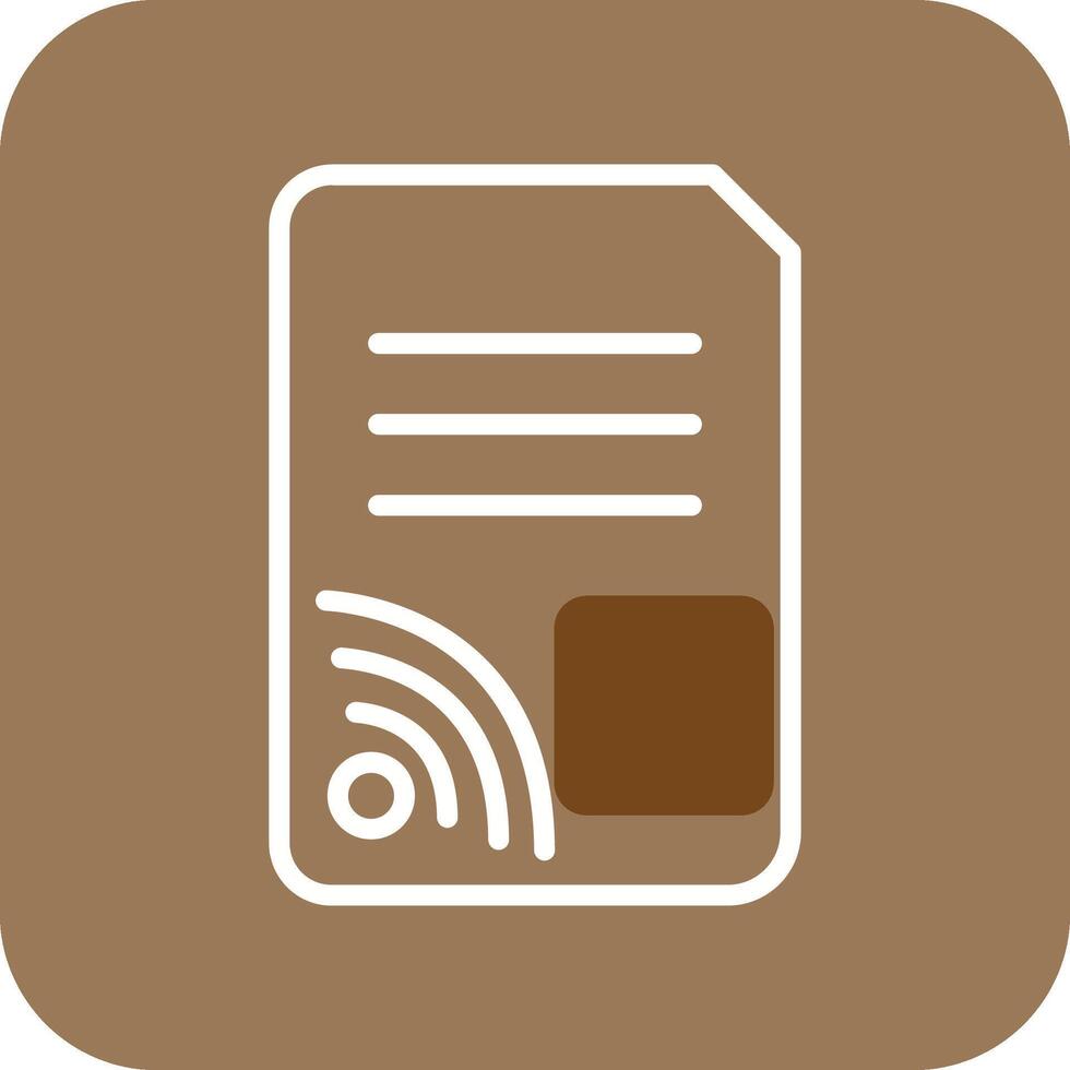 Wifi Documents Vector Icon