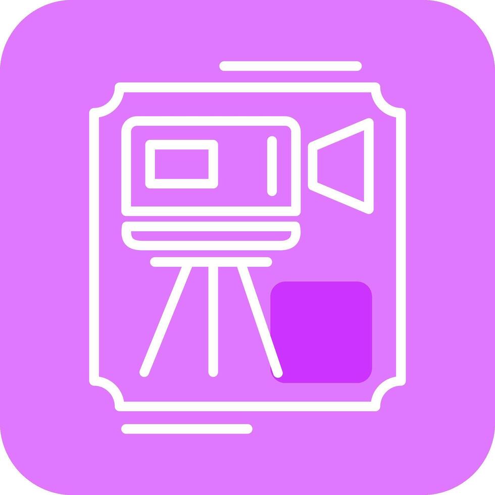 icono de vector de videocámara