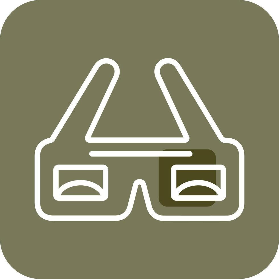 icono de vector de gafas