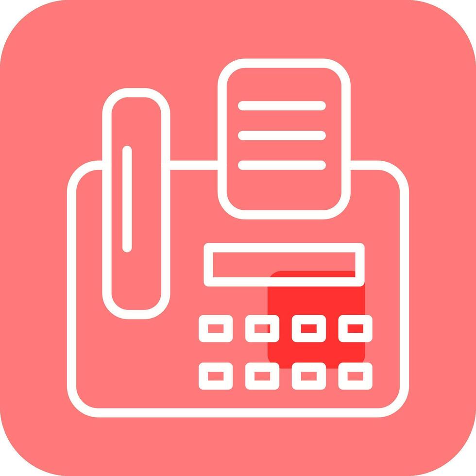 Fax Machine Vector Icon