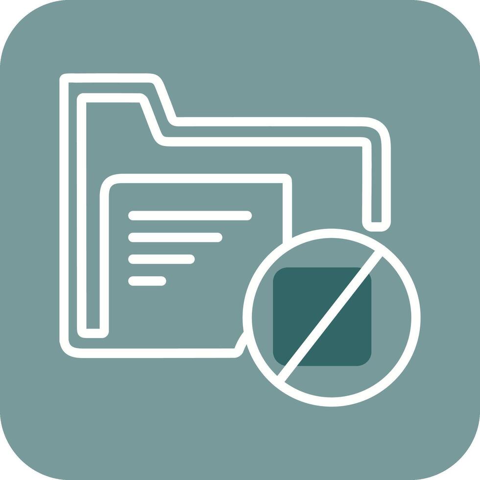 Block Folder Vector Icon