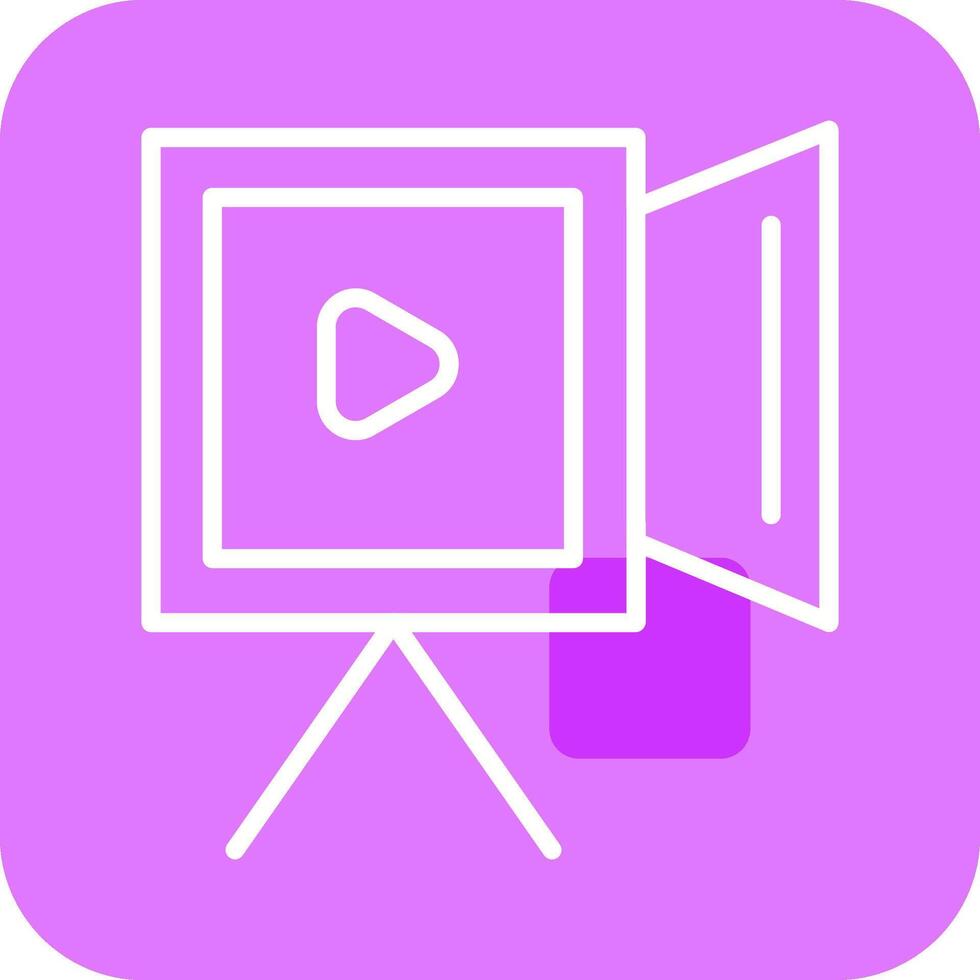 icono de vector de grabación de video