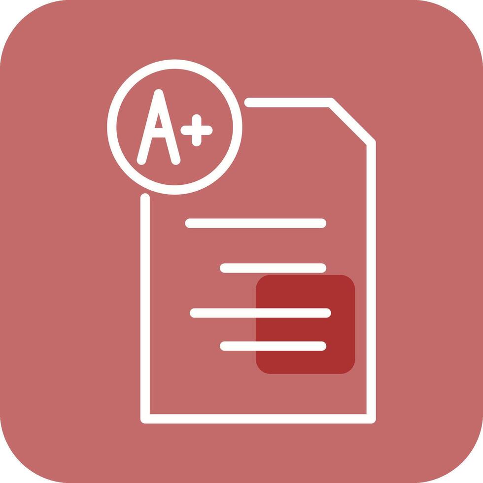 Graded Paper Vector Icon