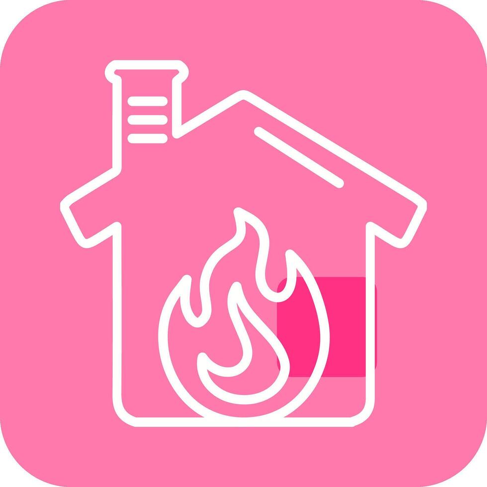 Housefire Vector Icon