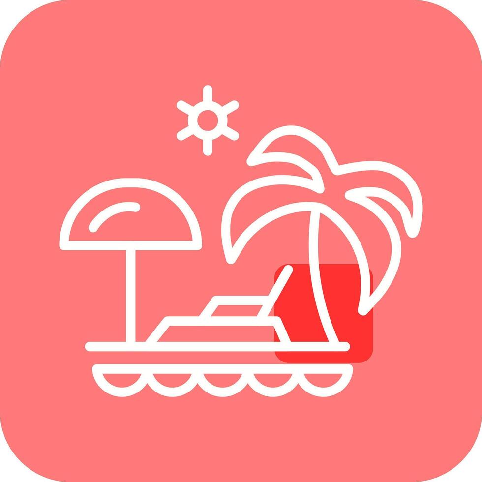 Vacation Spots Vector Icon