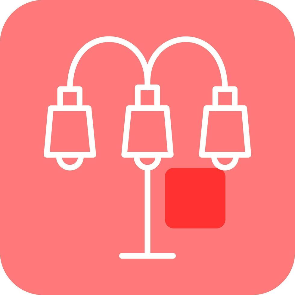 Lamp with stand Vector Icon