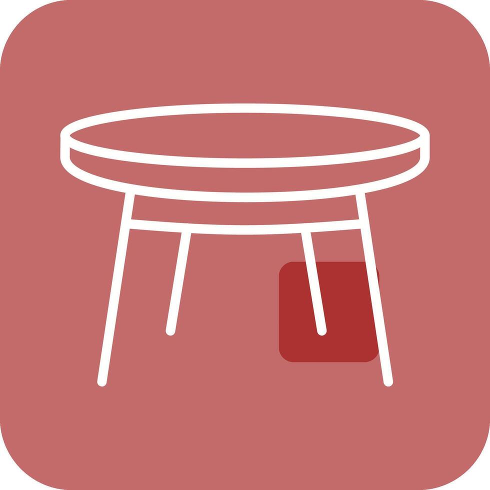 Small Table Vector Icon