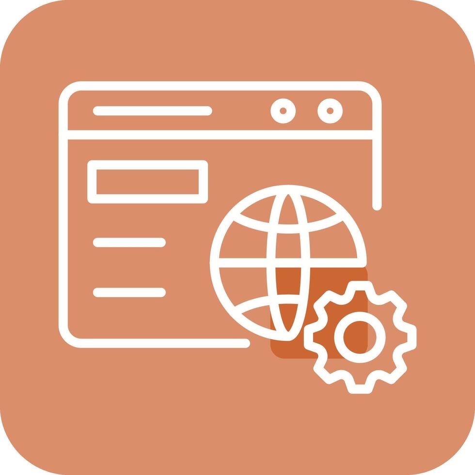 Browser Setting Vector Icon