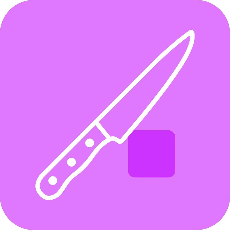 icono de vector de cuchillo