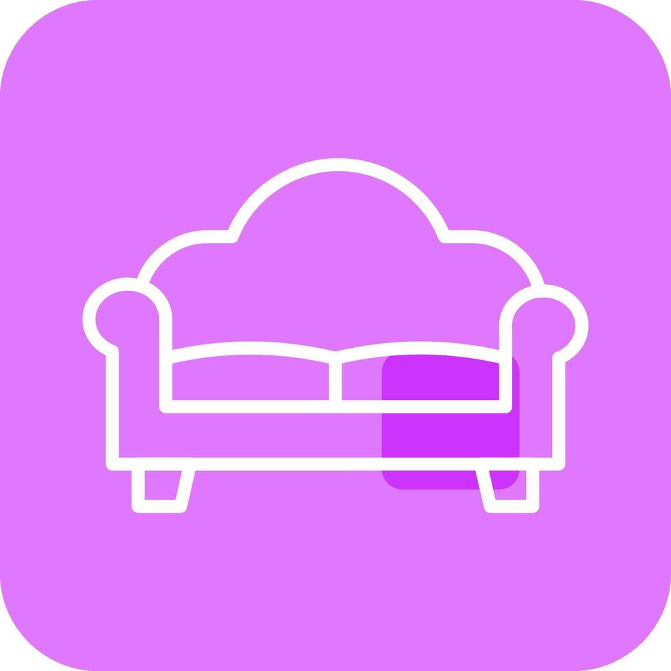 Double Sofa Vector Icon