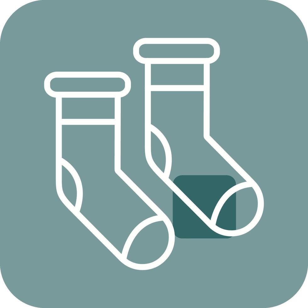 Winter Socks Vector Icon