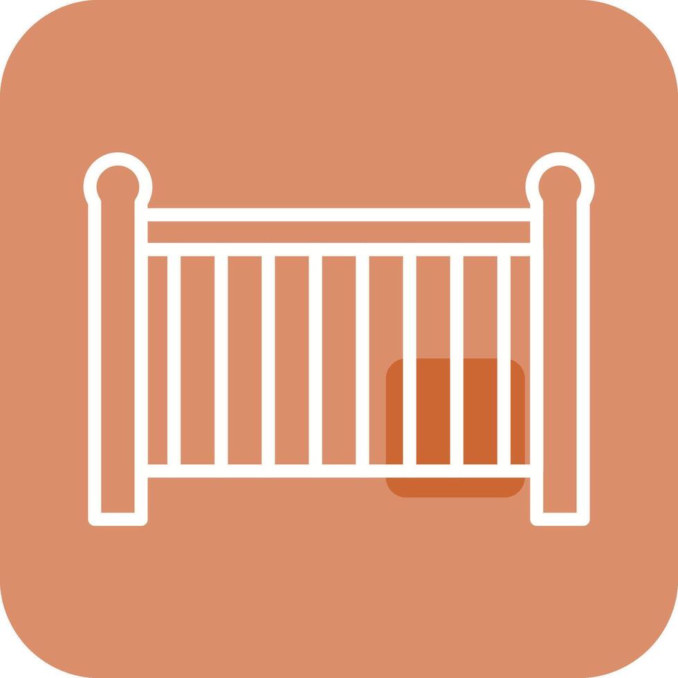 Baby Cot Vector Icon