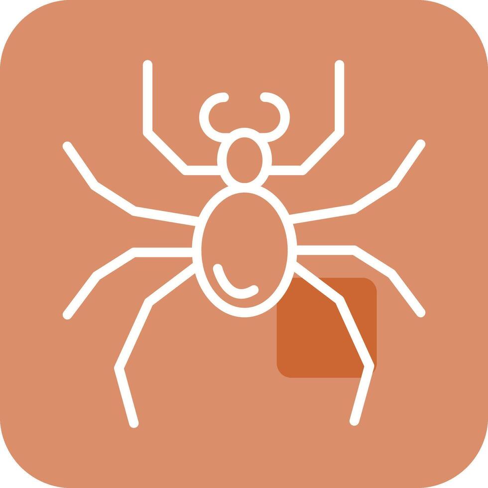 icono de vector de araña