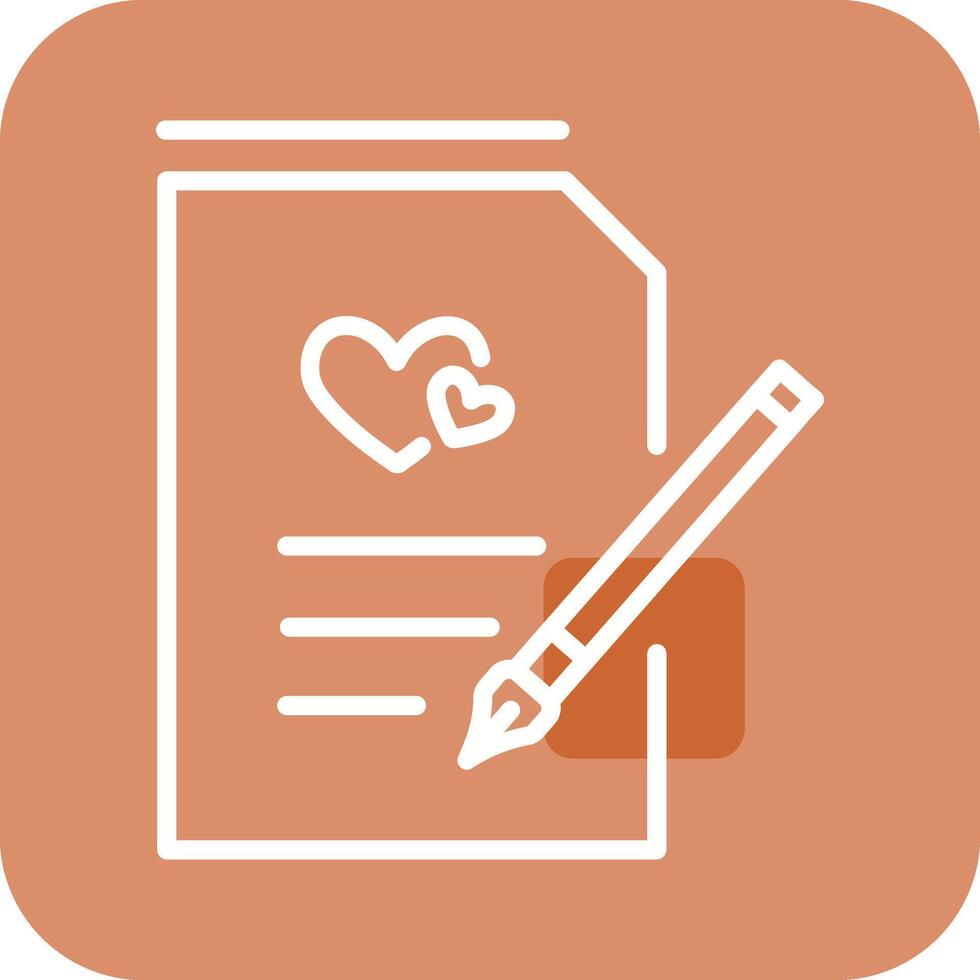 Marriage Contract Vector Icon