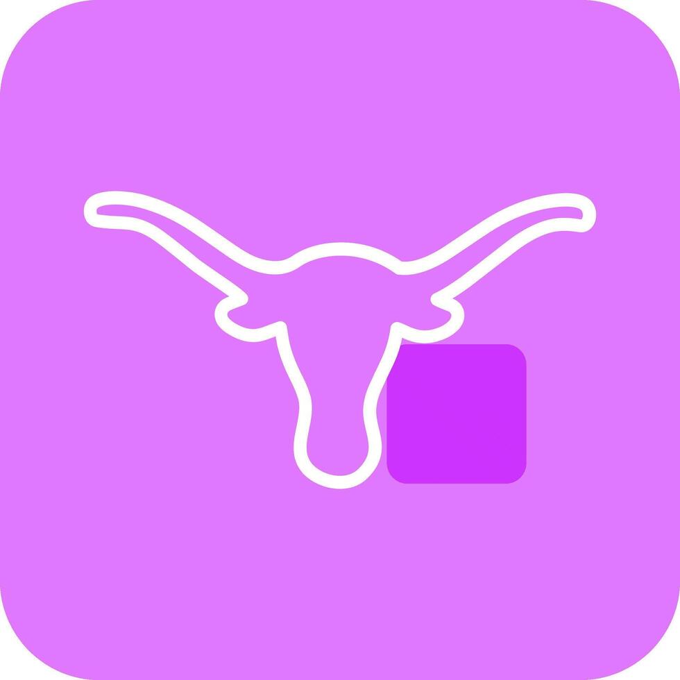 Bull Horns Vector Icon