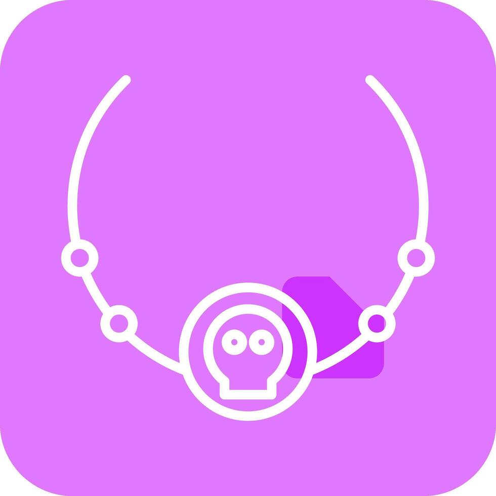 icono de vector de collar pirata