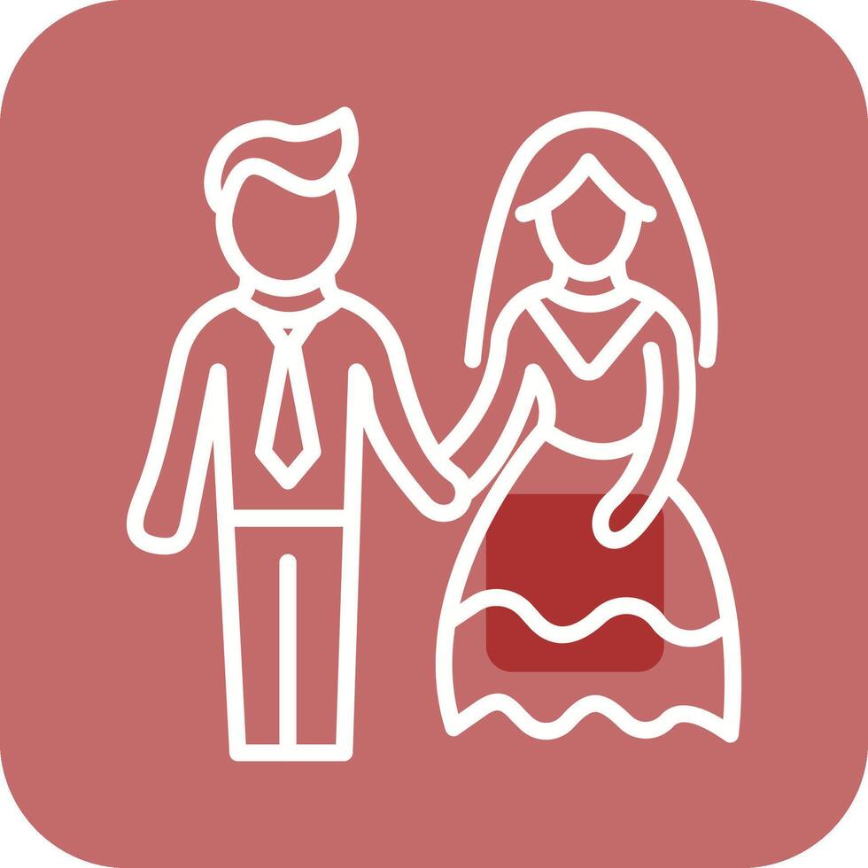 icono de vector de pareja